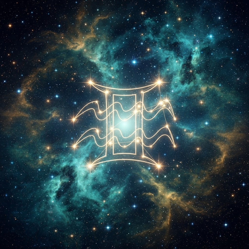 Peptides Payments cosmic emblem